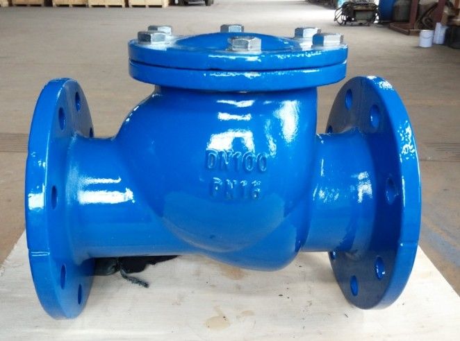 What role does the check valve play in the pipeline and how does it work?