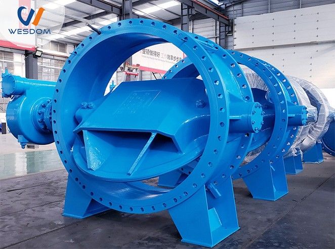 The feature of the double eccentric butterfly valve